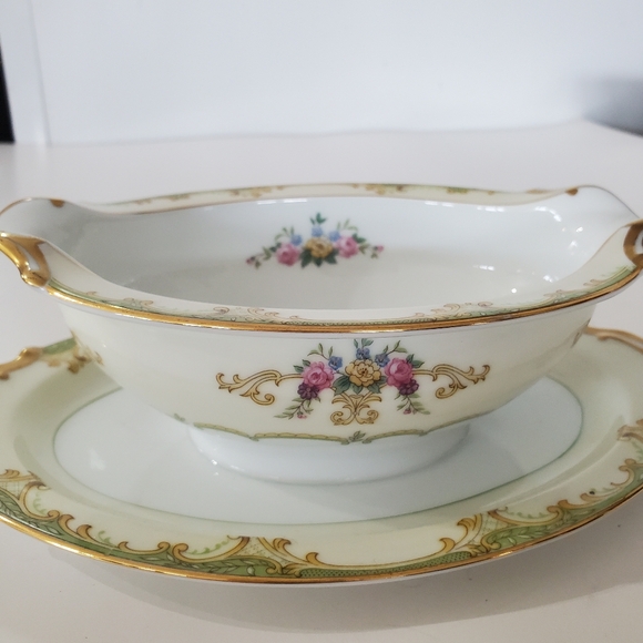 Vtg Noritake WINTON Gravy Boat w/Attached Underplate Made In Japan No Chips EUC! - Picture 11 of 16